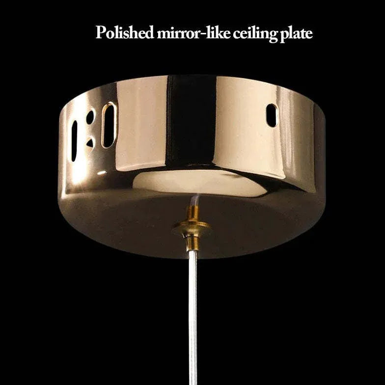 Hanglamp kristal goud led slaapkamer