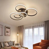 Plafondlamp led woonkamer zwarte polycyclisch ontwerp