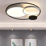 Plafond lamp design modern grijs meerdere ringen