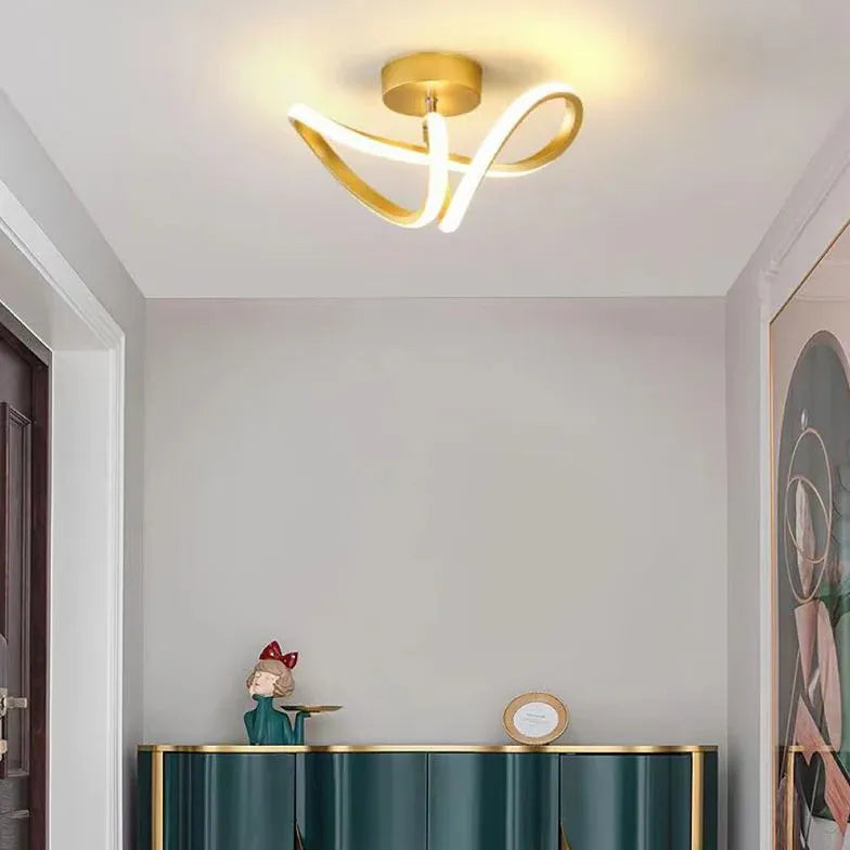 Plafonnieres led met gebogen stijl voor gang