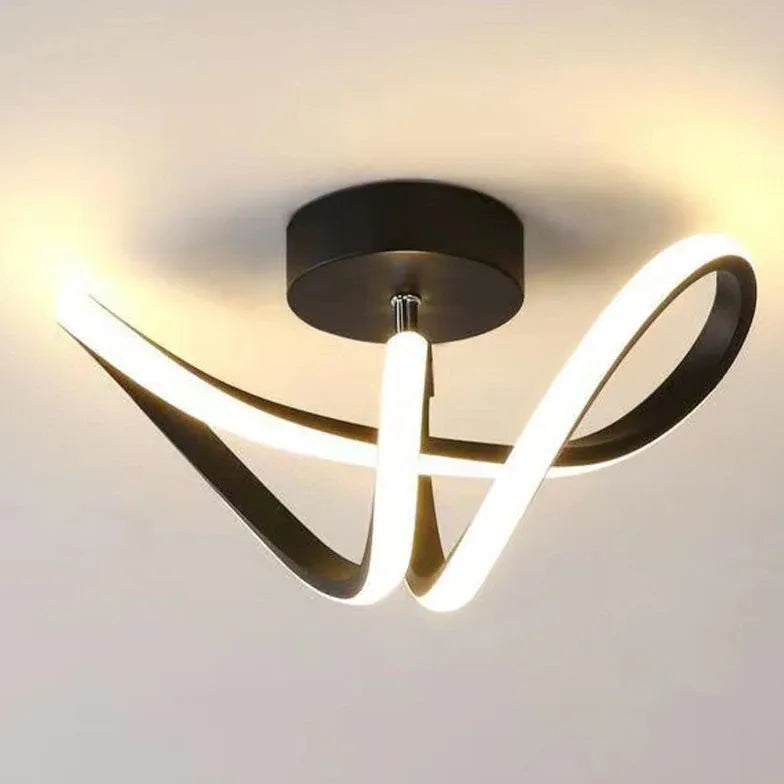 Plafonnieres led met gebogen stijl voor gang