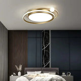 Lamp plafonniere zwart dubbel ringvormig dimbaar