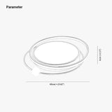 Lamp plafonniere zwart dubbel ringvormig dimbaar