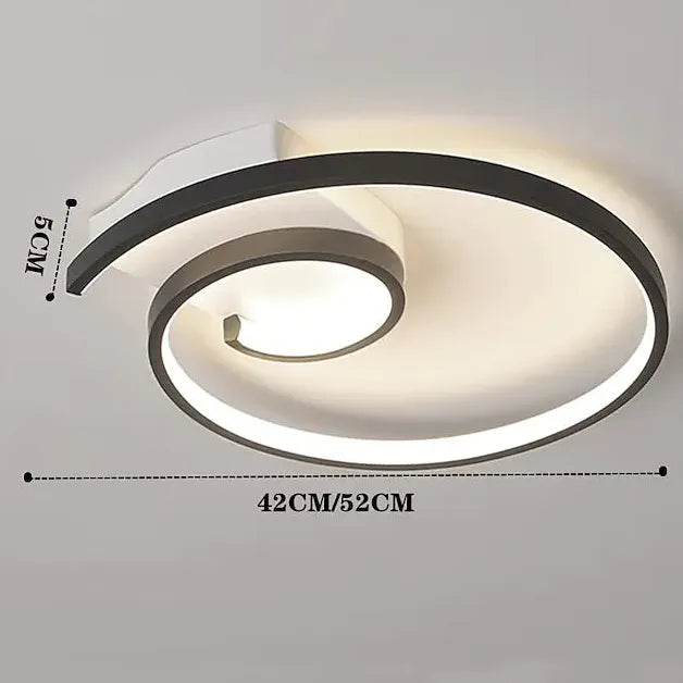 Plafondlamp verlichting led draaiend ringvormig