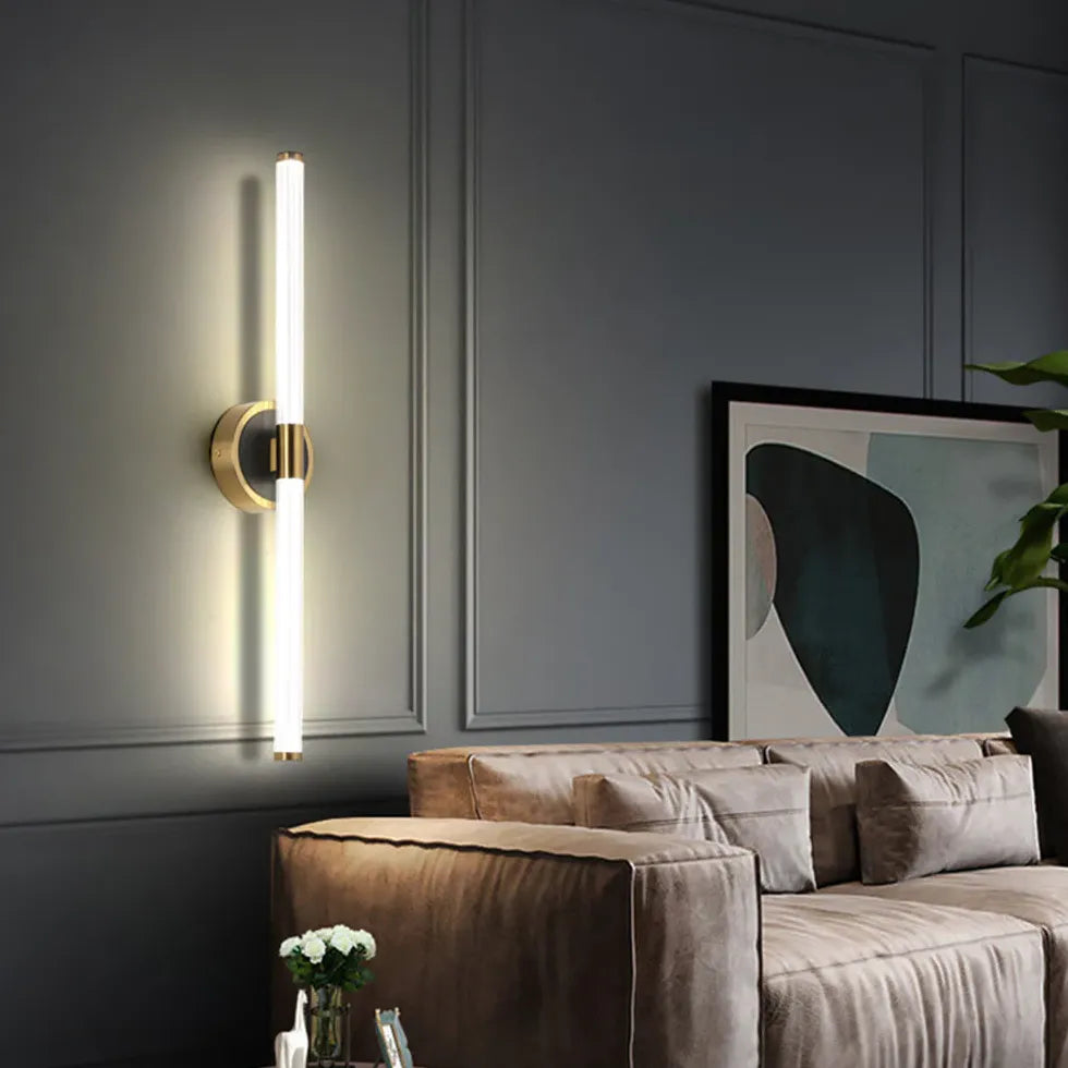 Spiegelverlichting badkamer led cilindervormige wandlamp