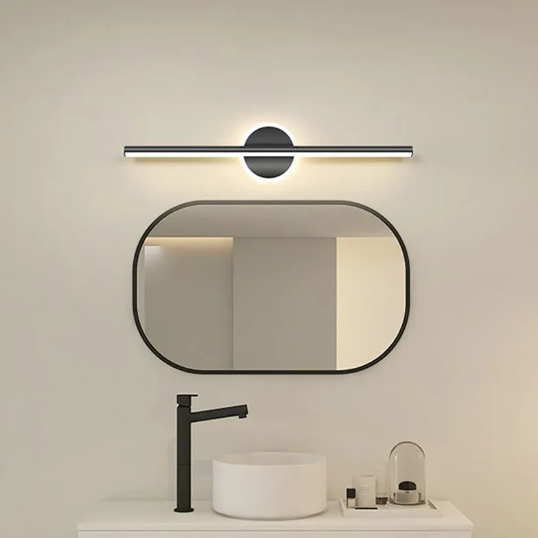 Design wandlamp goud rond badkamer