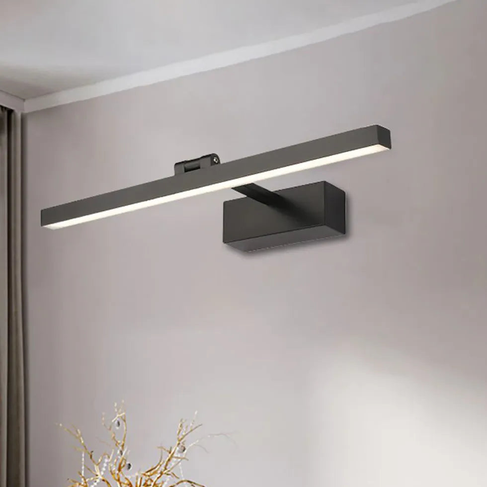Spiegellamp zwart modern verstelbare verlichting