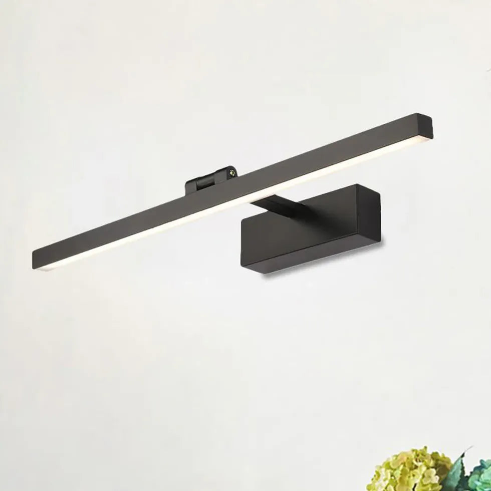 Spiegellamp zwart modern verstelbare verlichting