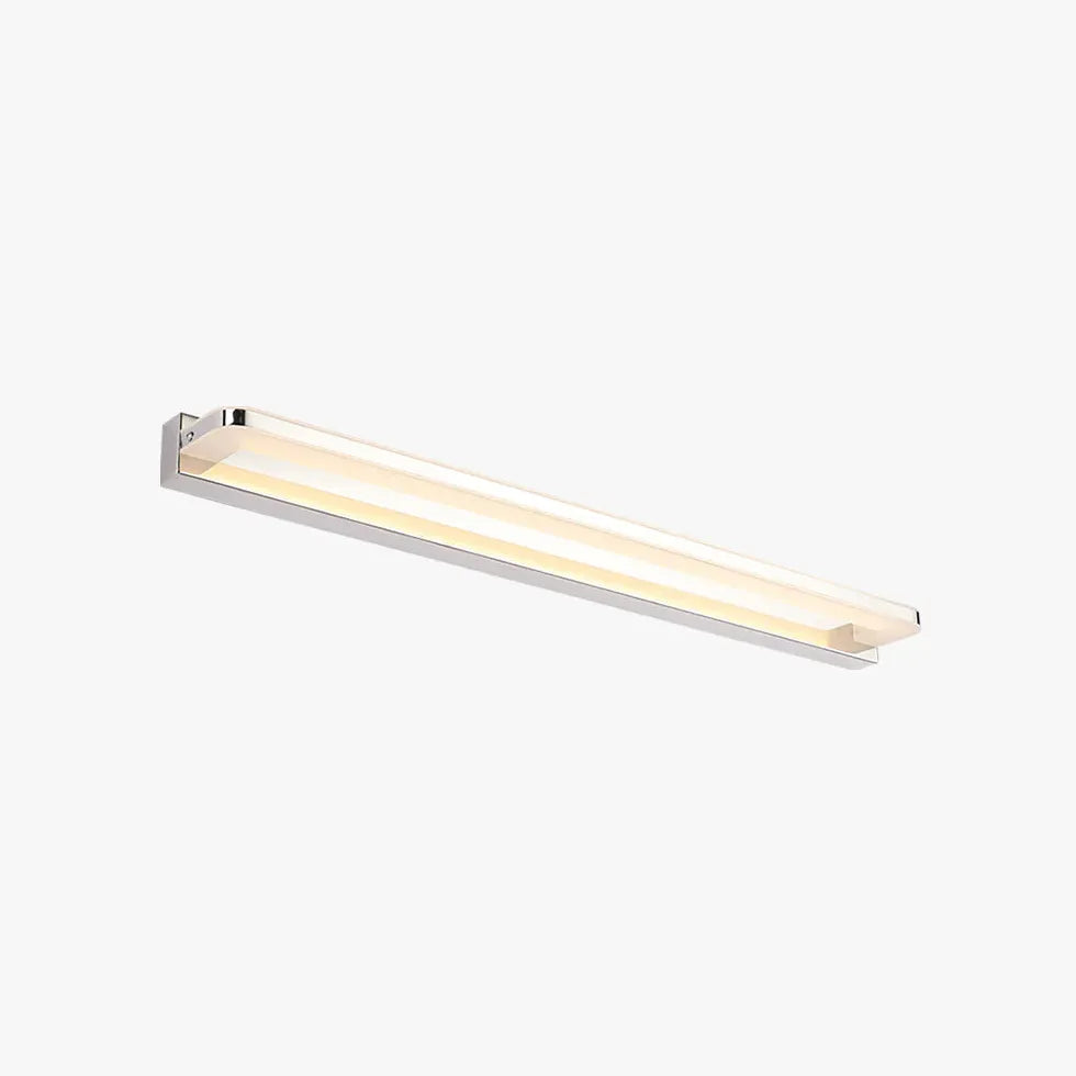 Wandlampen led binnen zilver lang recht