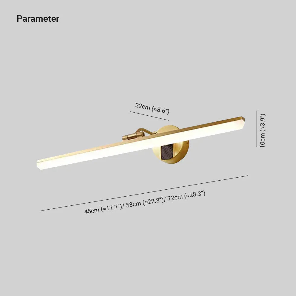 Badkamer wandlamp messing led eenvoudige stijl