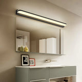 Wand LED lamp voor badkamer in zwart roestvrijstaal