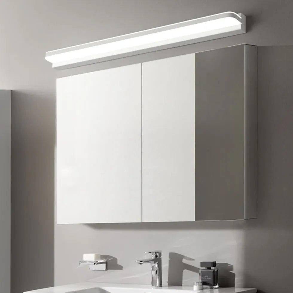 Wand LED lamp voor badkamer in zwart roestvrijstaal