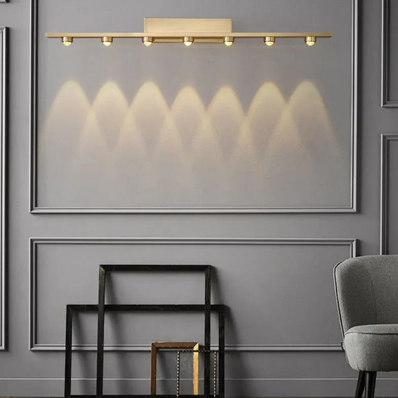 Wandlampje goud led voor slaapkamer