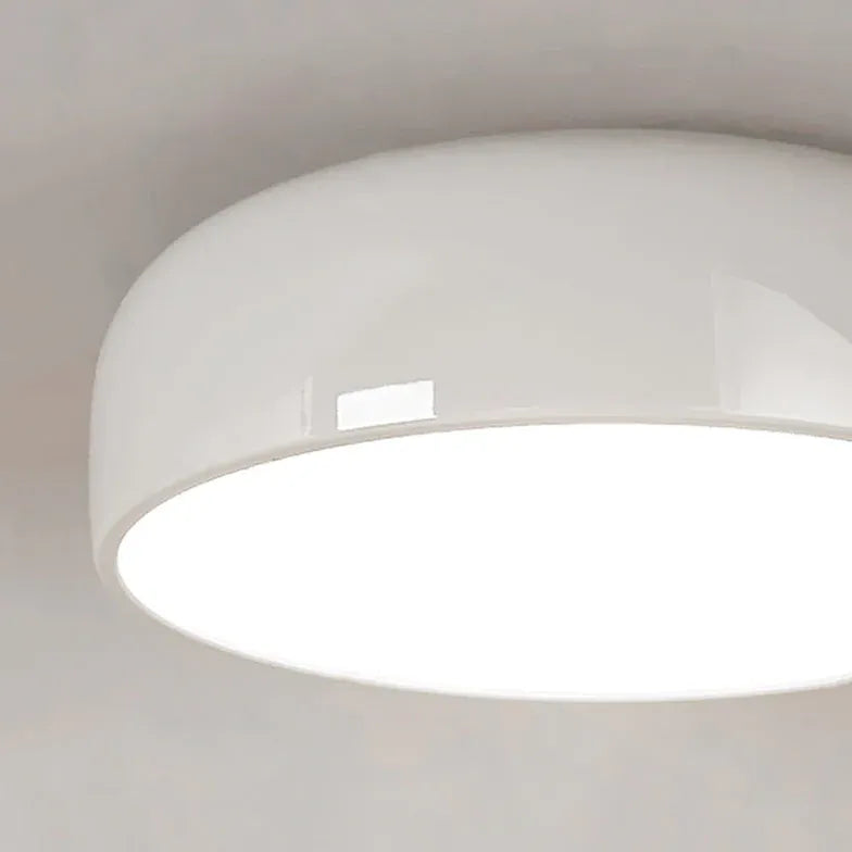 Design plafondlampen woonkamer witte ronde schijf