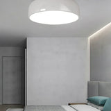 Design plafondlampen woonkamer witte ronde schijf