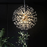 Moderne kristallen hanglampen gouden vuurwerk vorm