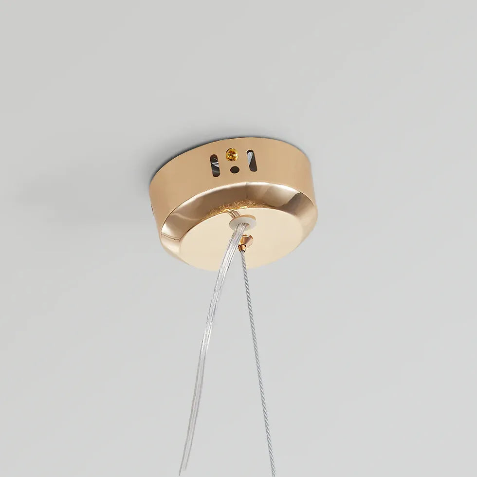 Moderne kristallen hanglampen gouden vuurwerk vorm