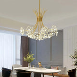 Hanglamp goud bloemvormige warme verlichting
