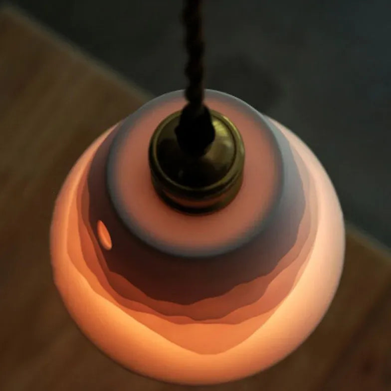 Muurlampen slaapkamer met retro keramiek en gouden