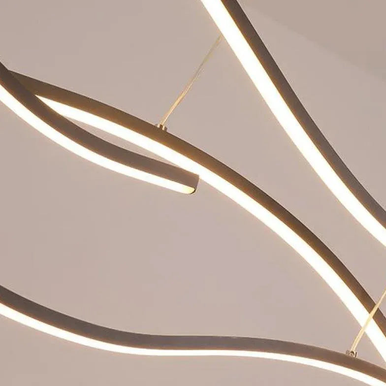 Led hanglampen keuken met dubbele boog dimbaar