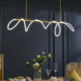 Gouden LED ring hanglamp voor woonkamer