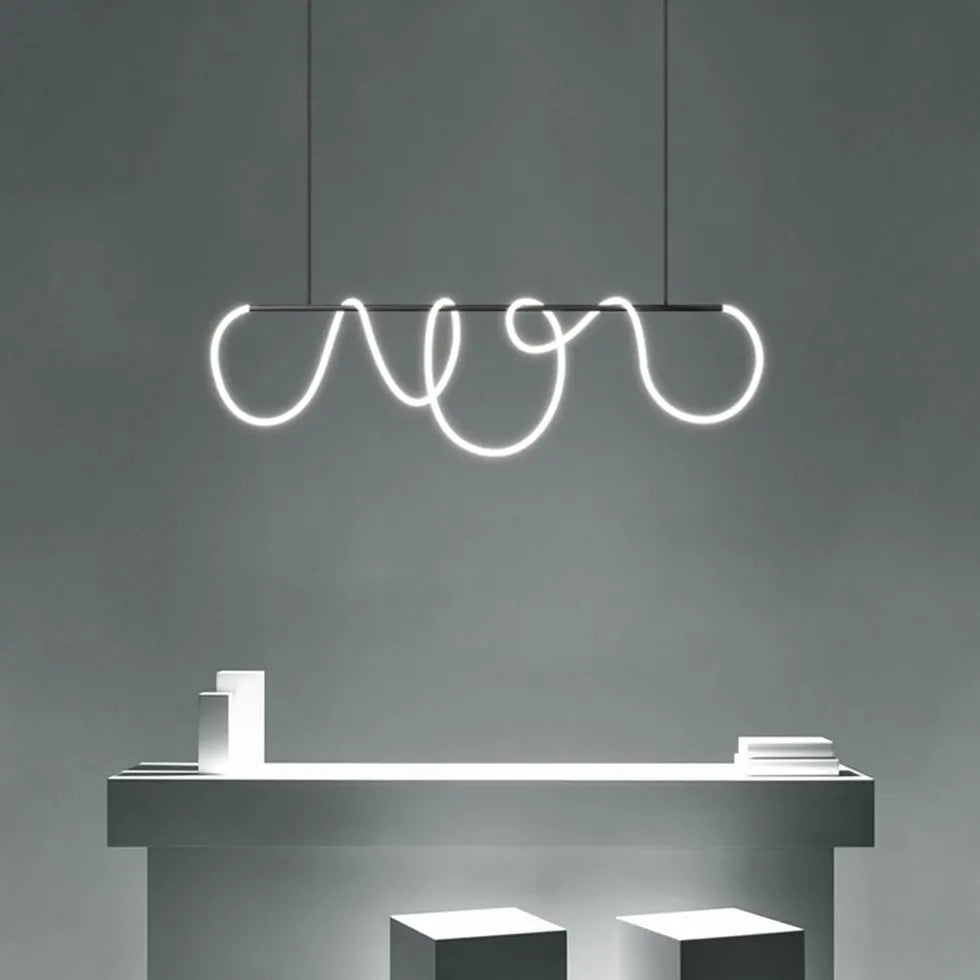 Gouden LED ring hanglamp voor woonkamer
