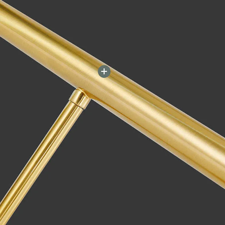 Gouden LED ring hanglamp voor woonkamer
