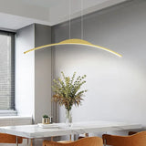 Hanglamp langwerpig zwart voor keuken boogvorm
