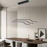 Keuken hanglamp met drie rechte lijnen