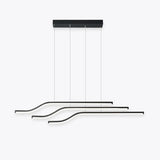 Keuken hanglamp met drie rechte lijnen