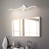 Led wandlamp badkamer zwart met vloeiende lijnen