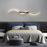 Wandlamp zwart slaapkamer met slank