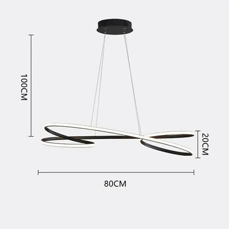 Hanglamp keuken zwart moderne met afstandsbediening