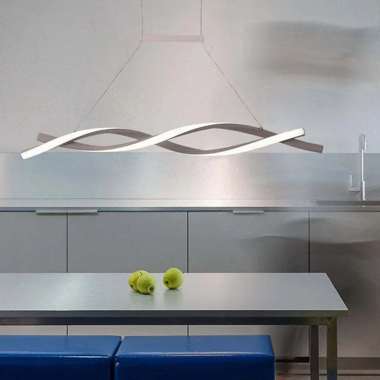 Design hanglamp keuken in grijs dubbelboog