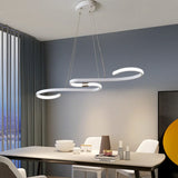 Eetkamer lamp design zwart met kromming
