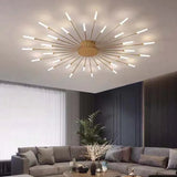Huiskamer verlichting zwarte vuurwerk plafondlamp