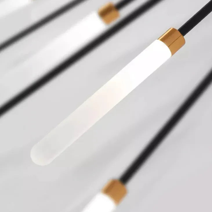 Huiskamer verlichting zwarte vuurwerk plafondlamp