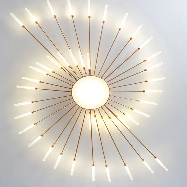 Led plafond verlichting zwart vuurwerk woonkamer