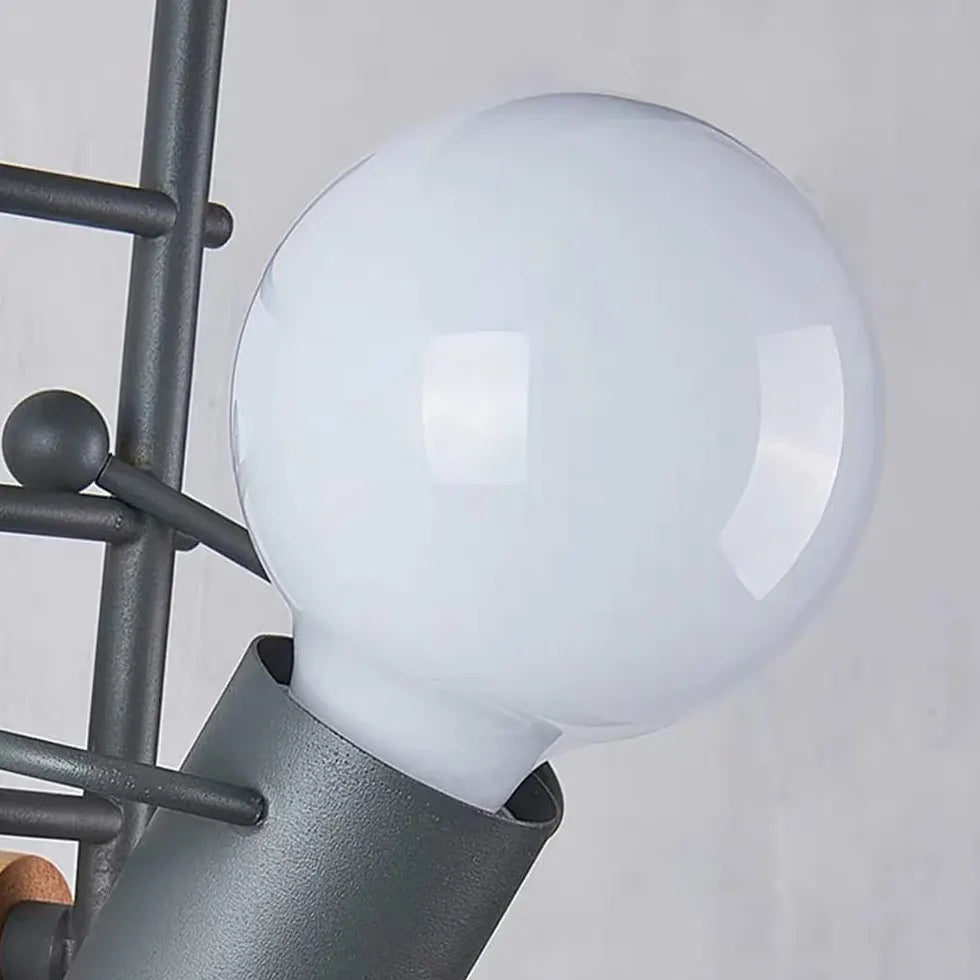 Industriele muurlamp grijs voor slaapkamer