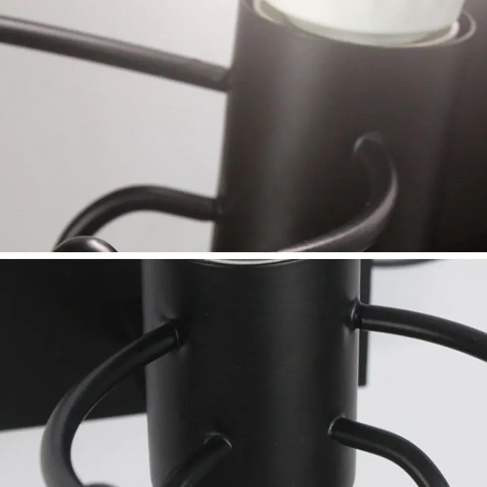 Wandlamp zwart modern met creatieve figuur