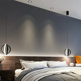 Led hanglamp goud met dubbele ringen
