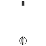 Led hanglamp goud met dubbele ringen