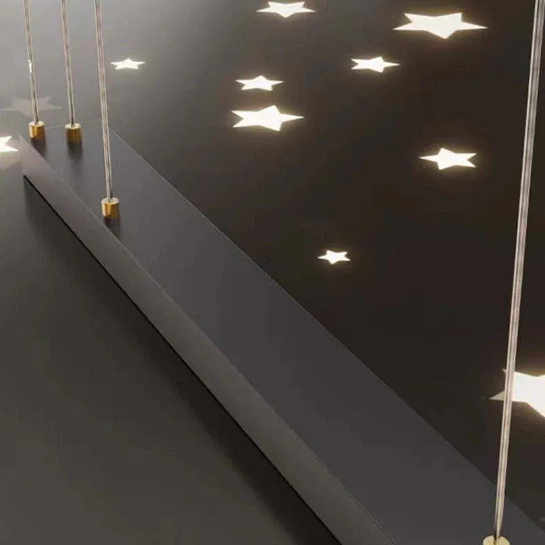Zwarte hanglamp keuken led met plafonddecoratie