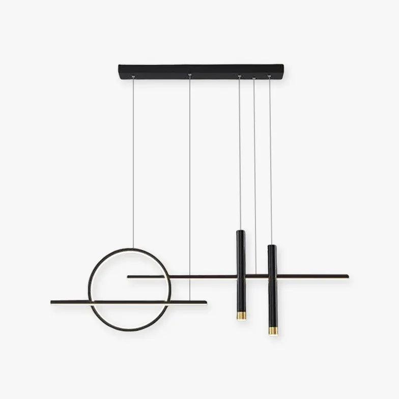 Led hanglamp met afstandsbediening zwart modern
