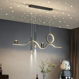 Hanglamp led dimbaar in zwart en goud