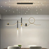 Hanglamp led dimbaar in zwart en goud