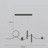 Hanglamp led dimbaar in zwart en goud