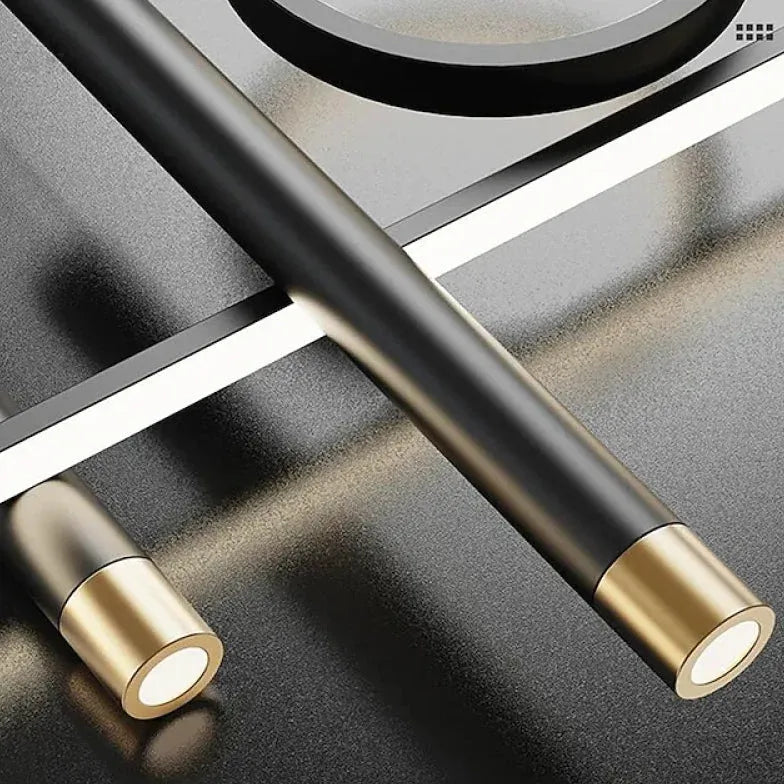 Hanglamp led dimbaar in zwart en goud
