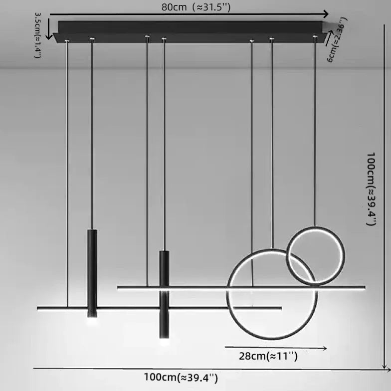 Keuken hanglamp zwart met dimfunctie