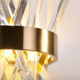 Kristallen wandlamp goud voor slaapkamer